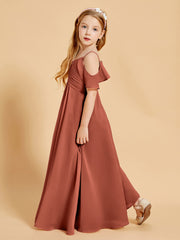 Off-the-Shoulder Bridesmaid Gown for Juniors Rust