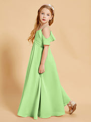 Off-the-Shoulder Bridesmaid Gown for Juniors Sage