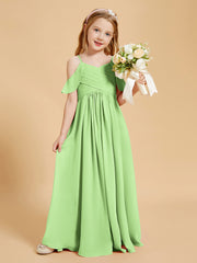 Off-the-Shoulder Bridesmaid Gown for Juniors Sage
