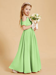 Off-the-Shoulder Bridesmaid Gown for Juniors Sage