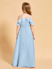 Off-the-Shoulder Bridesmaid Gown for Juniors Sky Blue