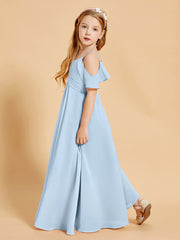 Off-the-Shoulder Bridesmaid Gown for Juniors Sky Blue