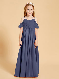 Off-the-Shoulder Bridesmaid Gown for Juniors Stormy