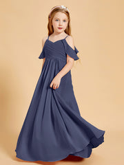 Off-the-Shoulder Bridesmaid Gown for Juniors Stormy