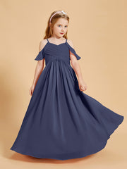 Off-the-Shoulder Bridesmaid Gown for Juniors Stormy