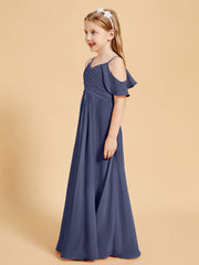 Off-the-Shoulder Bridesmaid Gown for Juniors Stormy
