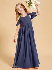 Off-the-Shoulder Bridesmaid Gown for Juniors Stormy