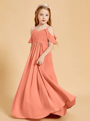 Off-the-Shoulder Bridesmaid Gown for Juniors Sunset