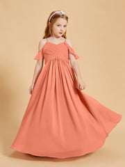 Off-the-Shoulder Bridesmaid Gown for Juniors Sunset