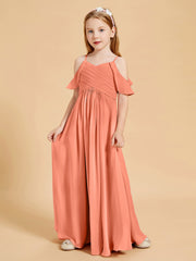 Off-the-Shoulder Bridesmaid Gown for Juniors Sunset