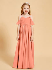 Off-the-Shoulder Bridesmaid Gown for Juniors Sunset
