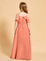 Off-the-Shoulder Bridesmaid Gown for Juniors Sunset