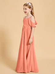 Off-the-Shoulder Bridesmaid Gown for Juniors Sunset