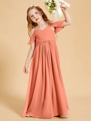 Off-the-Shoulder Bridesmaid Gown for Juniors Sunset