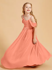 Off-the-Shoulder Bridesmaid Gown for Juniors Sunset