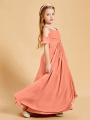Off-the-Shoulder Bridesmaid Gown for Juniors Sunset