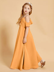 Off-the-Shoulder Bridesmaid Gown for Juniors Tangerine