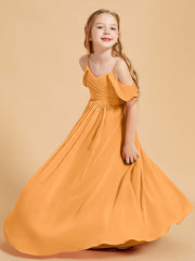 Off-the-Shoulder Bridesmaid Gown for Juniors Tangerine