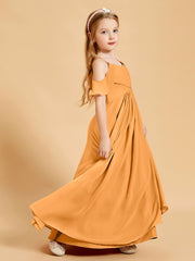 Off-the-Shoulder Bridesmaid Gown for Juniors Tangerine