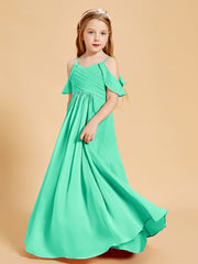 Off-the-Shoulder Bridesmaid Gown for Juniors Turquoise