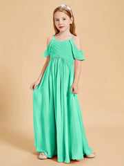 Off-the-Shoulder Bridesmaid Gown for Juniors Turquoise
