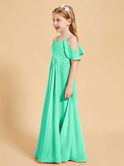 Off-the-Shoulder Bridesmaid Gown for Juniors Turquoise