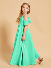 Off-the-Shoulder Bridesmaid Gown for Juniors Turquoise