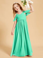 Off-the-Shoulder Bridesmaid Gown for Juniors Turquoise