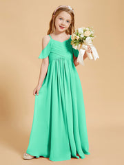 Off-the-Shoulder Bridesmaid Gown for Juniors Turquoise