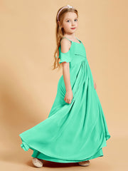 Off-the-Shoulder Bridesmaid Gown for Juniors Turquoise
