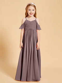 Off-the-Shoulder Bridesmaid Gown for Juniors Vintage Mauve