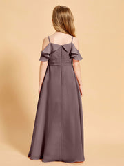 Off-the-Shoulder Bridesmaid Gown for Juniors Vintage Mauve