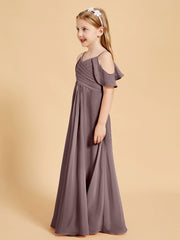 Off-the-Shoulder Bridesmaid Gown for Juniors Vintage Mauve