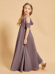 Off-the-Shoulder Bridesmaid Gown for Juniors Vintage Mauve