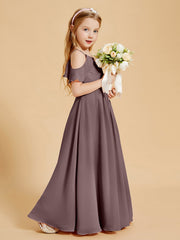 Off-the-Shoulder Bridesmaid Gown for Juniors Vintage Mauve