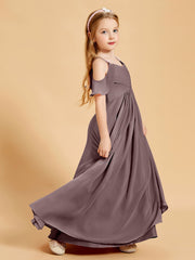 Off-the-Shoulder Bridesmaid Gown for Juniors Vintage Mauve