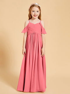 Off-the-Shoulder Bridesmaid Gown for Juniors Watermelon