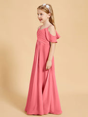 Off-the-Shoulder Bridesmaid Gown for Juniors Watermelon