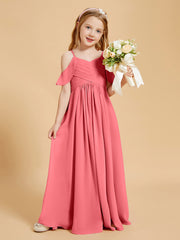 Off-the-Shoulder Bridesmaid Gown for Juniors Watermelon