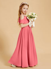 Off-the-Shoulder Bridesmaid Gown for Juniors Watermelon