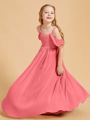 Off-the-Shoulder Bridesmaid Gown for Juniors Watermelon