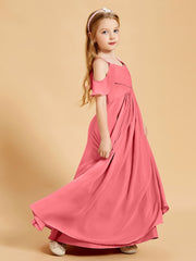 Off-the-Shoulder Bridesmaid Gown for Juniors Watermelon