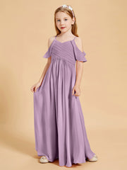 Off-the-Shoulder Bridesmaid Gown for Juniors Wisteria