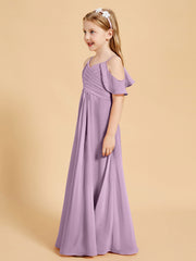 Off-the-Shoulder Bridesmaid Gown for Juniors Wisteria