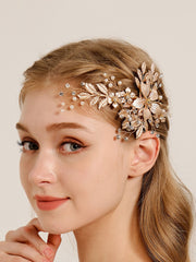 Luxury Accessories Versatile Metal Flower Hairpin