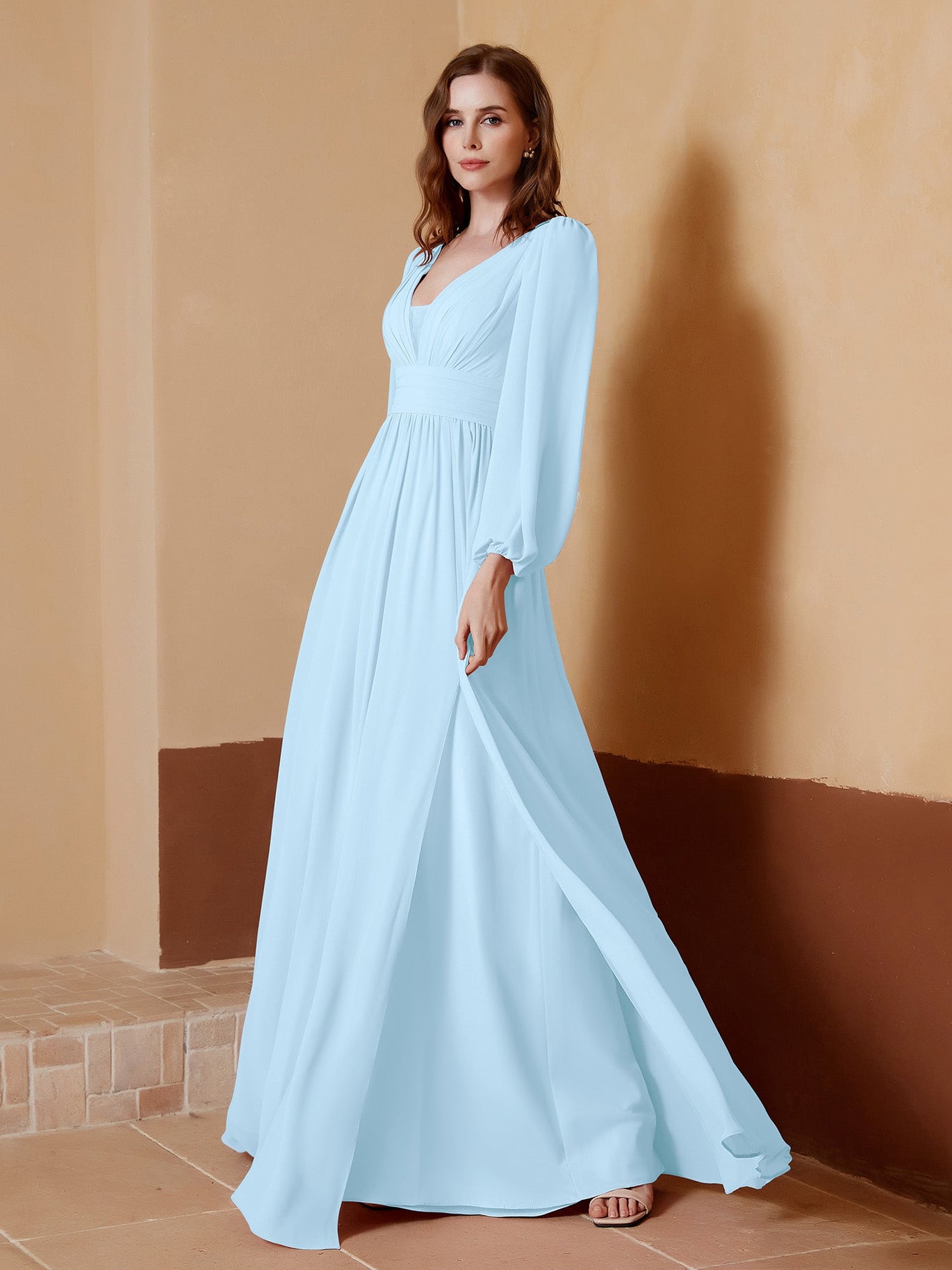 sky blue bridesmaid dresses uk Dusty Blue bridesmaid dresses X2