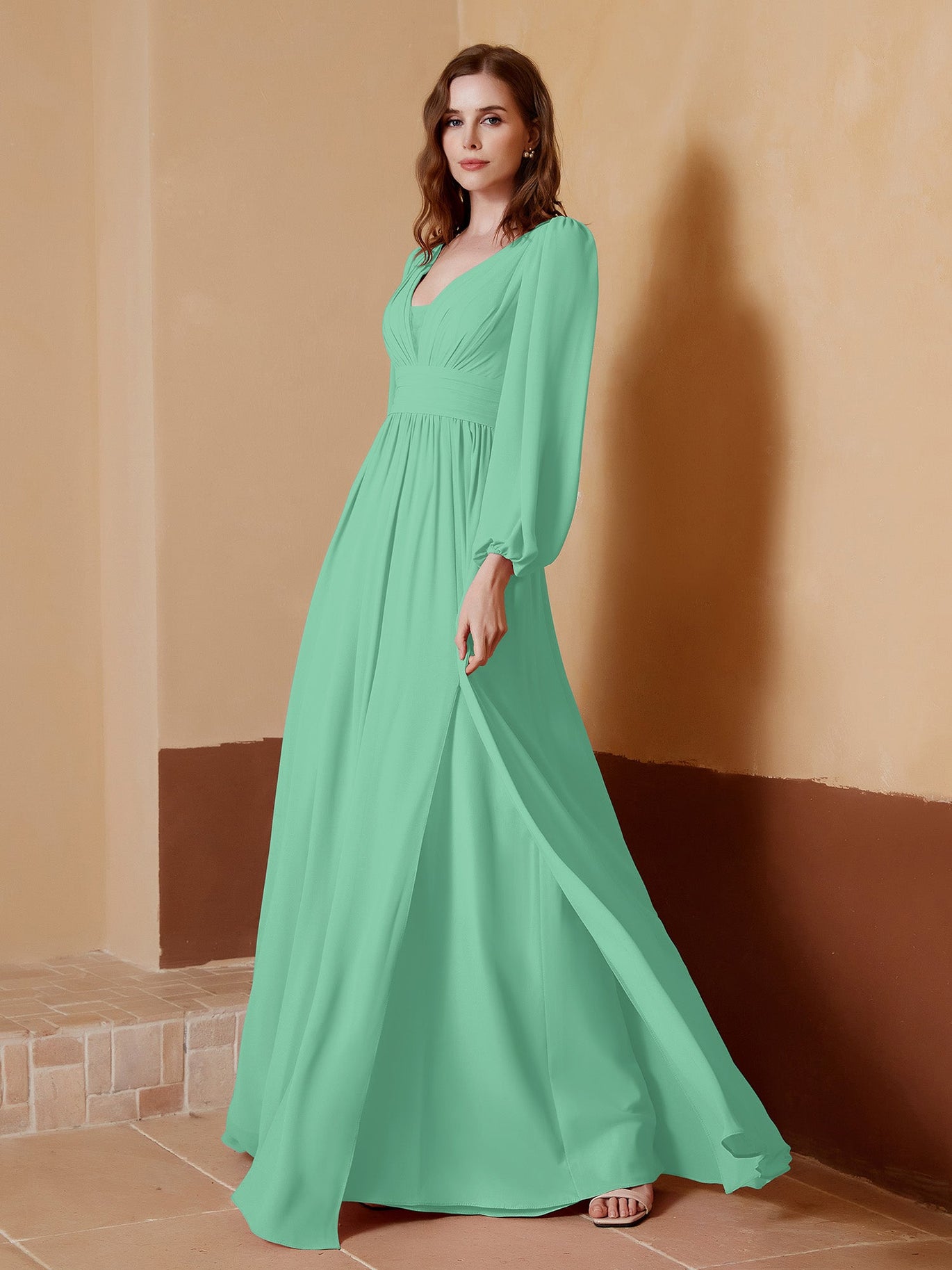 white fox bridesmaid dresses White Floor Length Sleeveless Fit & Flare Mismatched Bridesmaid Dresses, Dress C