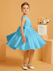 Cute A-Line Bow Short Flower Girl Dress Pool