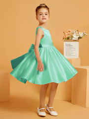 Cute A-Line Bow Short Flower Girl Dress Turquoise