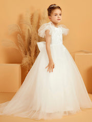 Cute Ball-Gown Scoop Neckline Tulle Dress